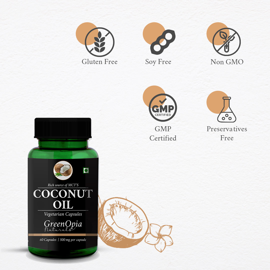 Coconut Oil 60 Vegetarian Capsules