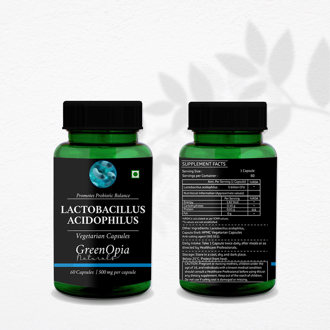 Probiotic Lactobacillus Acidophilus 5 billion CFU 60 Vegetarian Capsules