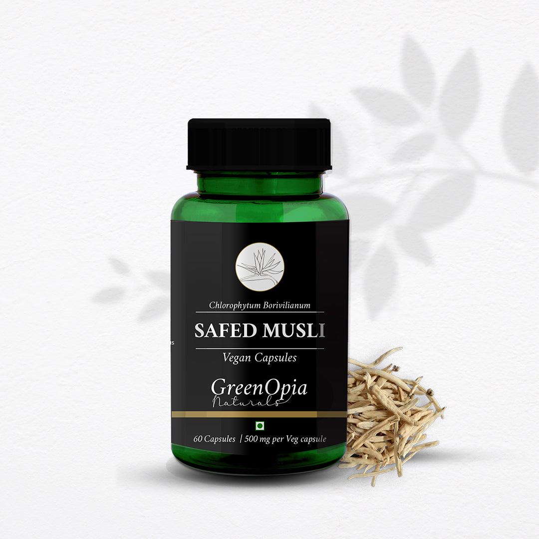 Buy Safed Musli Extract, 500 mg - 60 Vegetarian Capsules Online in ...