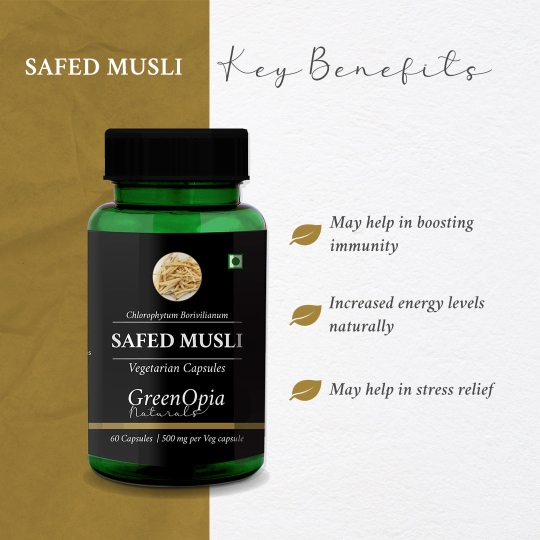 Safed Musli Extract Vegetarian Capsules