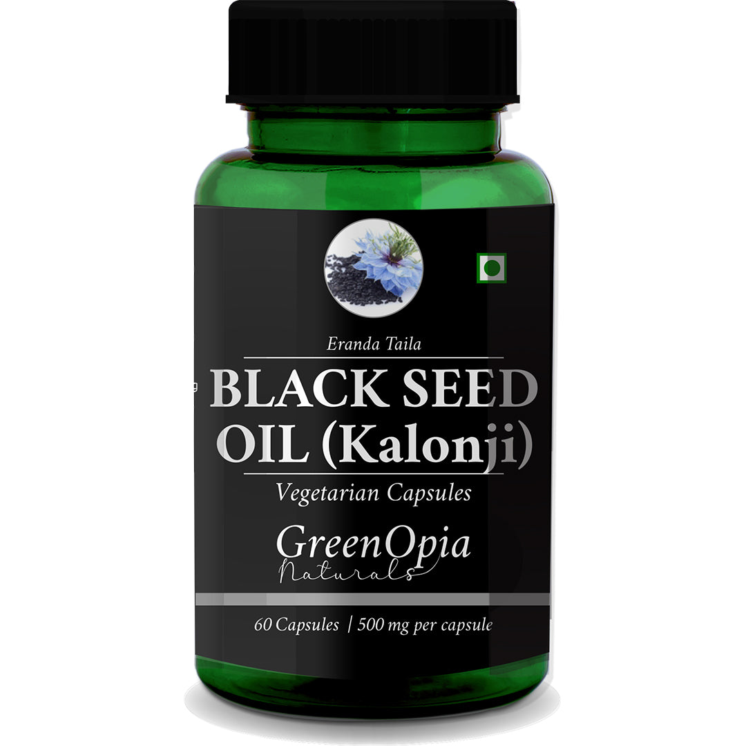 Black Seed Oil 60 Vegetarian Capsules | Kalonji Oil | Nigella Sativa