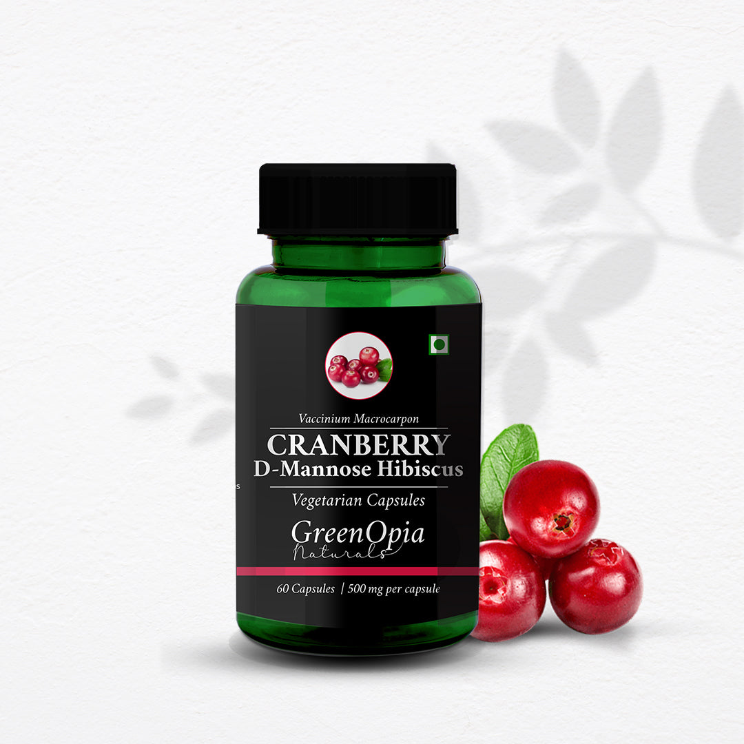 Cranberry D-Mannose Hibiscus Vegetarian Capsules