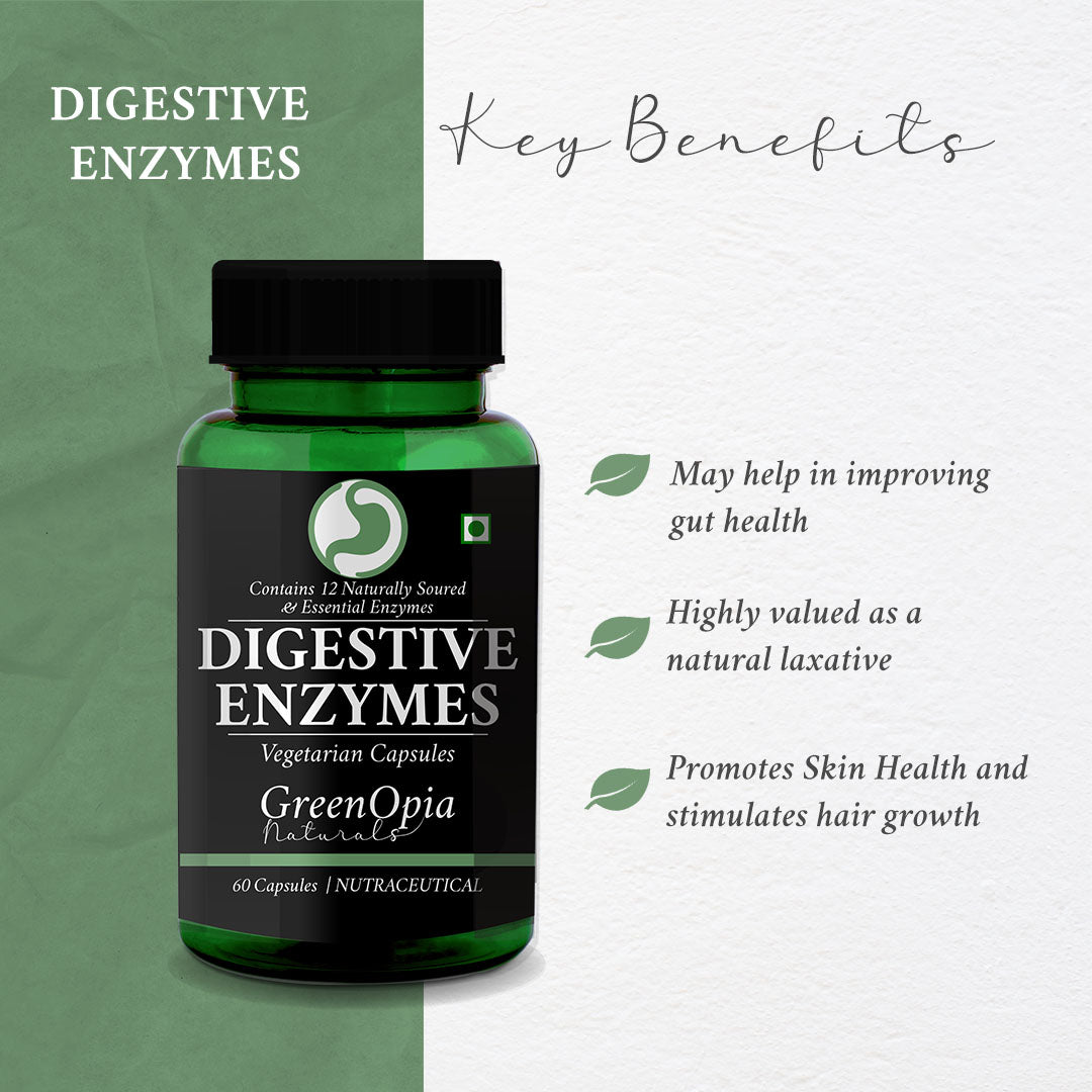 Digestive Enzymes Supplement for Healthy Digestion – 60 Vegetarian Capsules