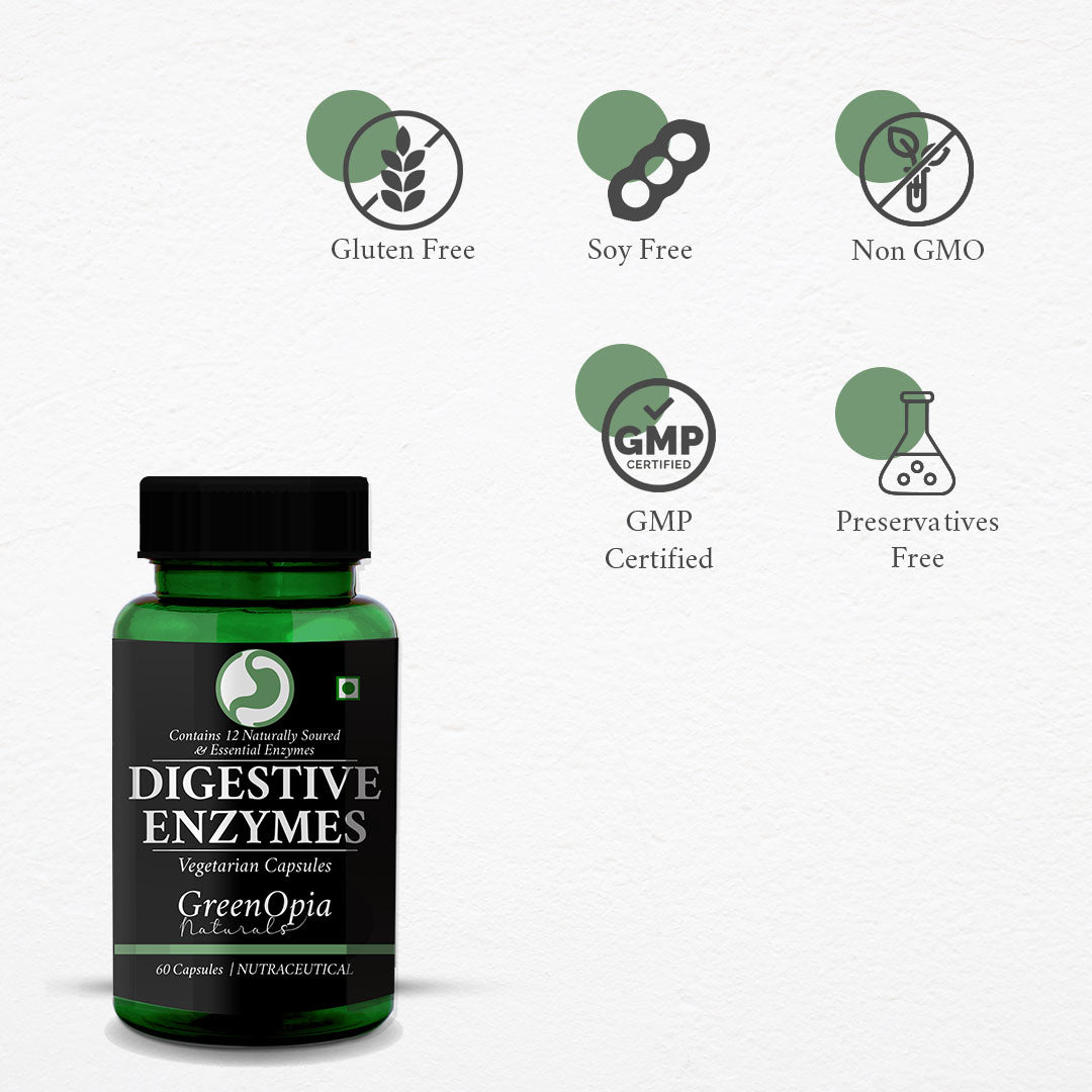 Digestive Enzymes Supplement for Healthy Digestion – 60 Vegetarian Capsules