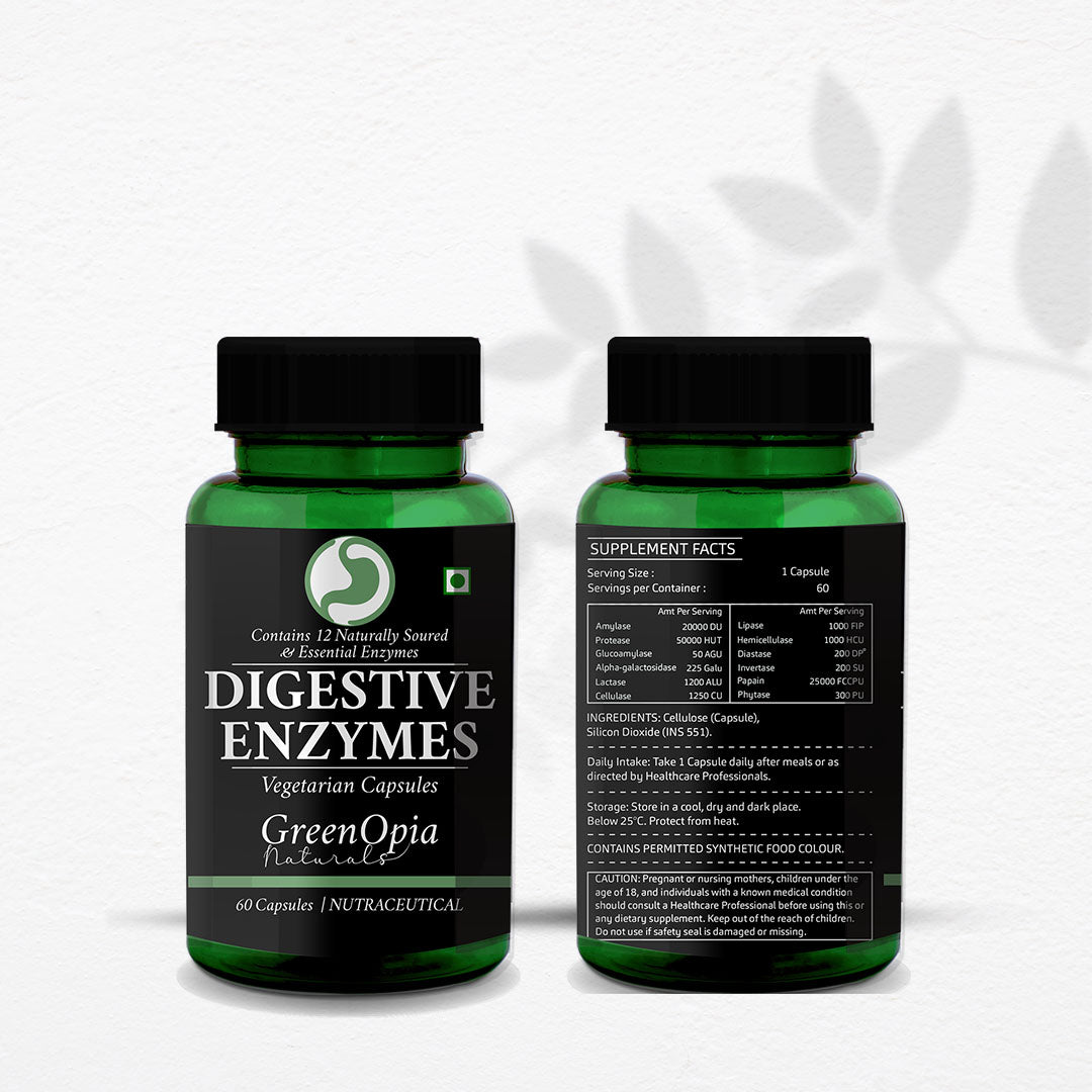 Digestive Enzymes Supplement for Healthy Digestion – 60 Vegetarian Capsules