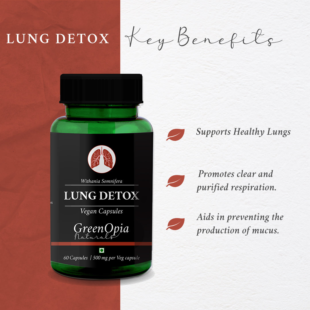 Lung Detox Vegetarian Capsules for healthy lungs
