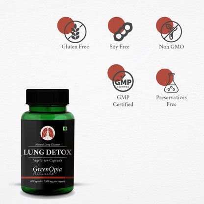 Lung Detox Vegetarian Capsules for healthy lungs