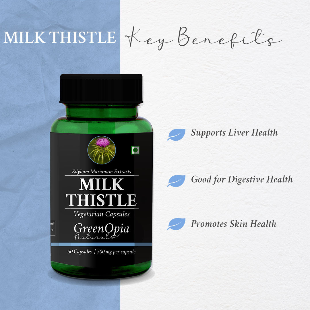 Milk Thistle Vegetarian Capsules for Liver Detox