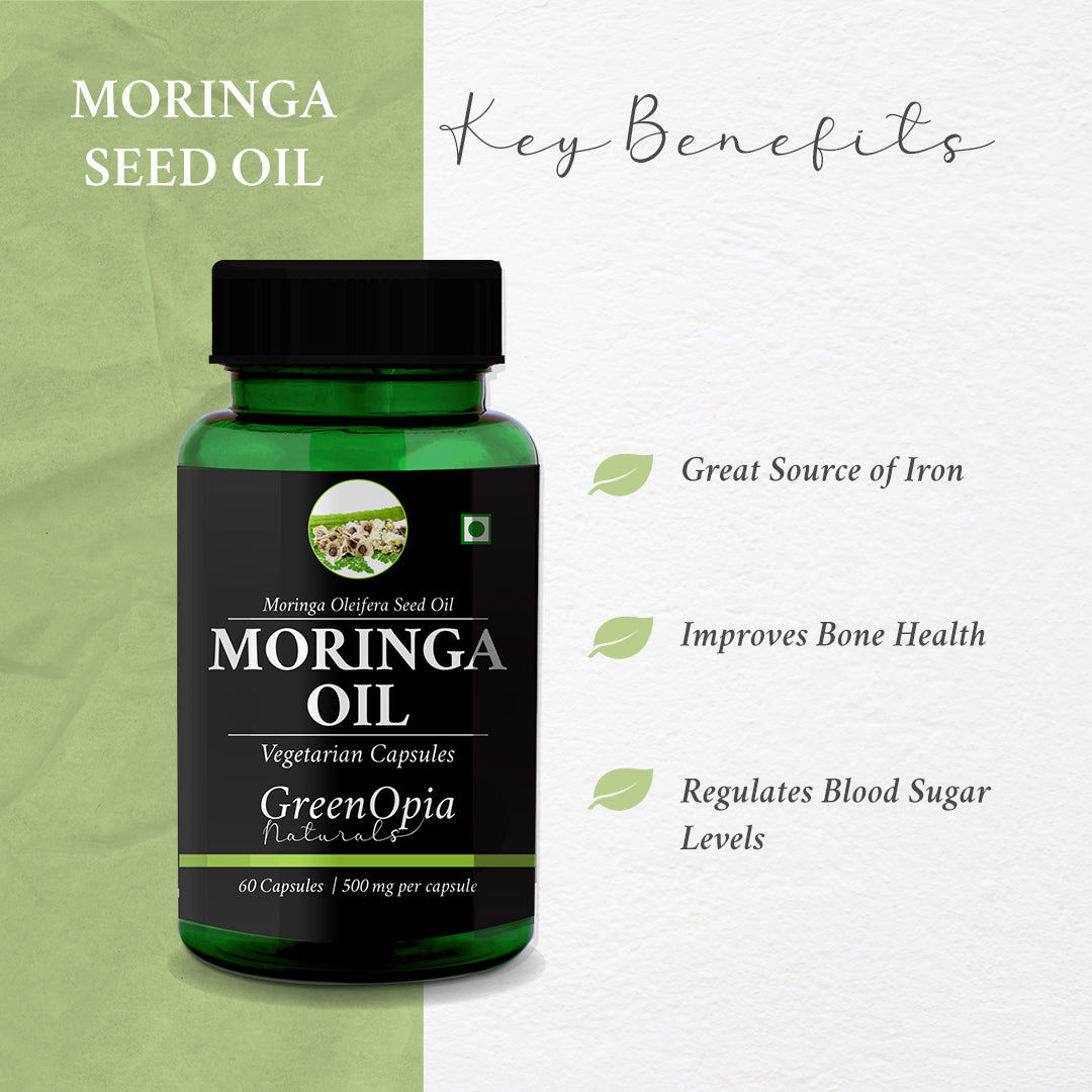 Moringa Seed Oil Vegetarian Capsules