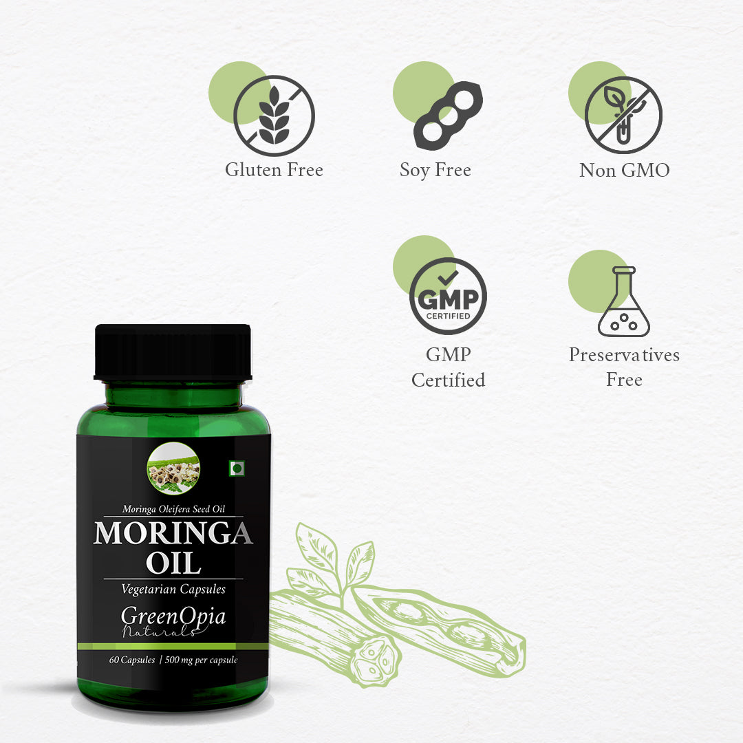 Moringa Seed Oil Vegetarian Capsules