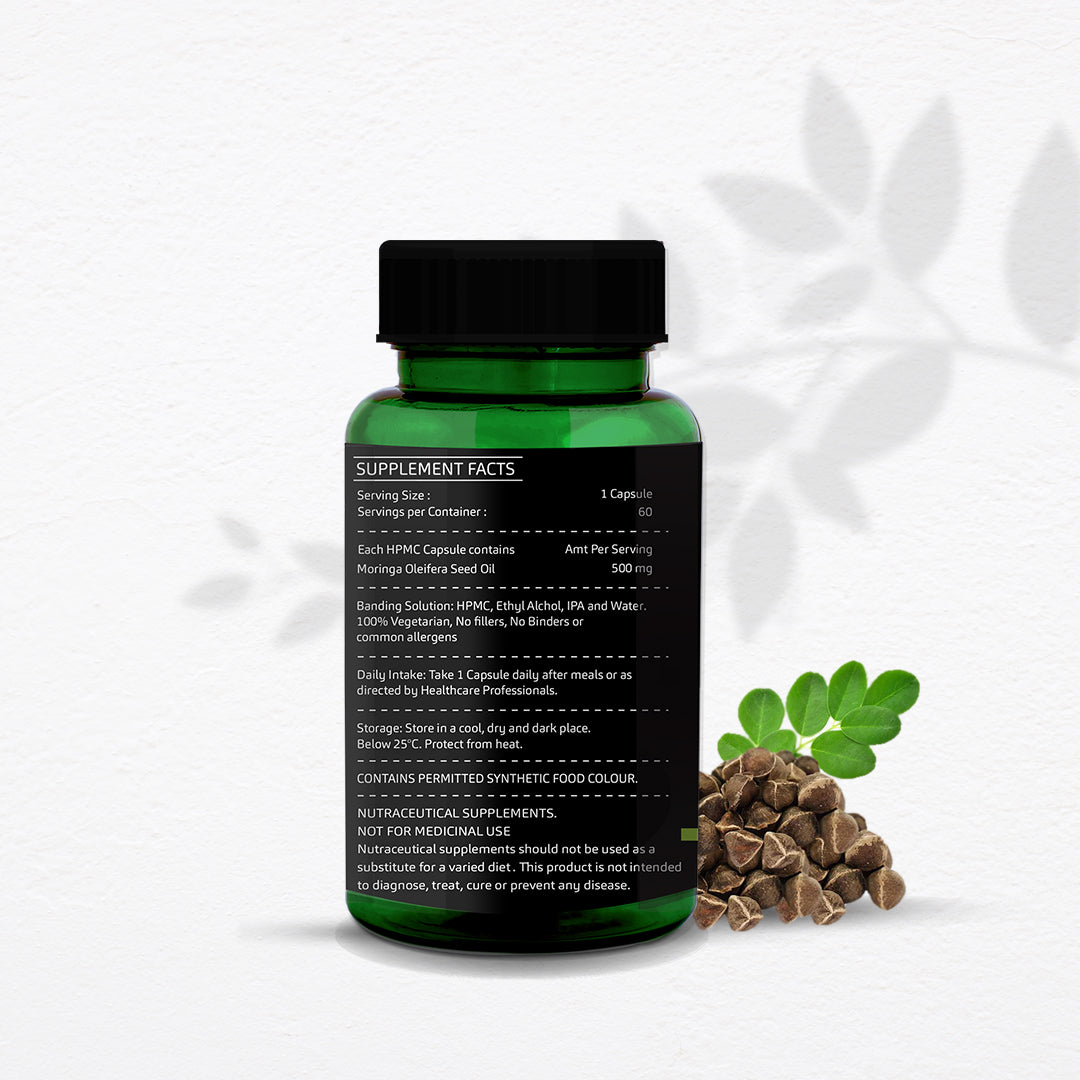 Moringa Seed Oil Vegetarian Capsules