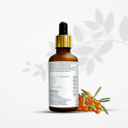 Sea Buckthorn Oil (60ml) | Omega 3, 6, 7 &amp; 9