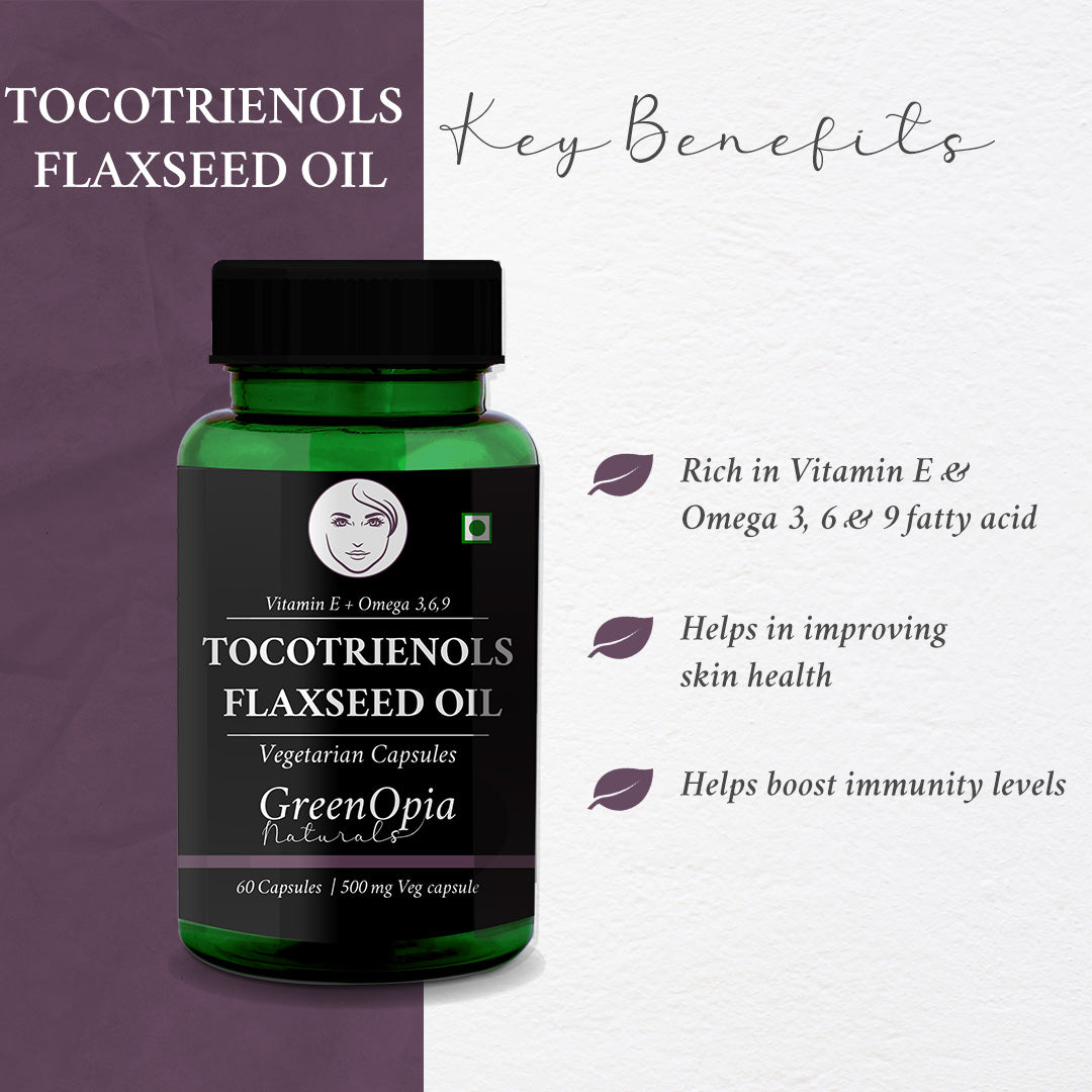 Tocotrienols + Flaxseed Oil Vegan Capsules