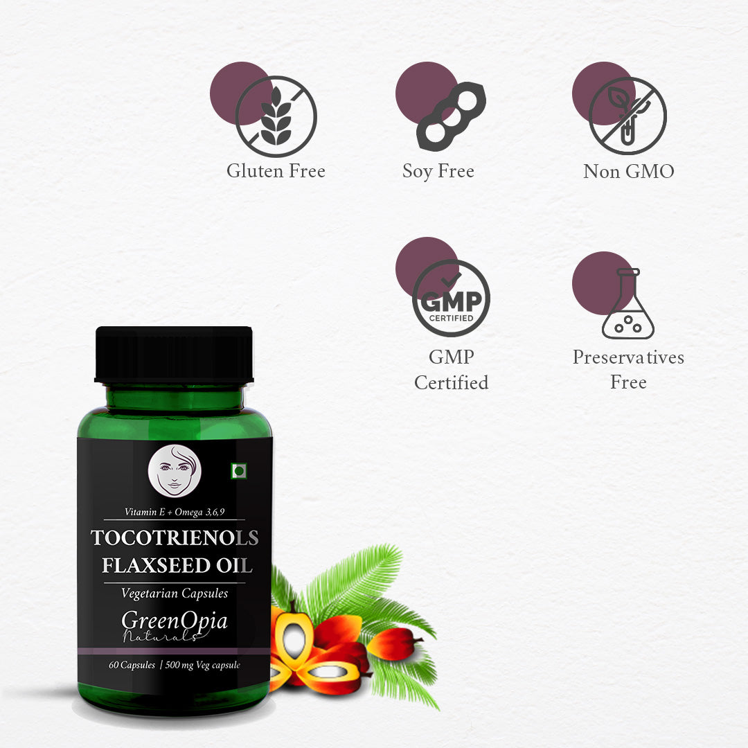 Tocotrienols + Flaxseed Oil Vegan Capsules