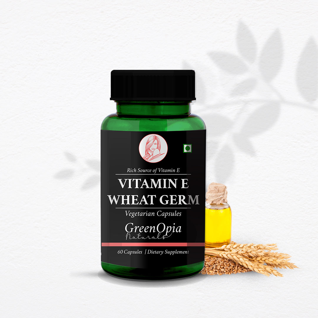 Vitamin E + Wheat Germ Oil 60 Vegetarian Capsules