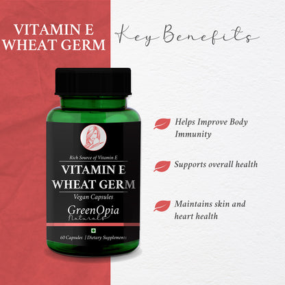 Vitamin E + Wheat Germ Oil Vegetarian Capsules