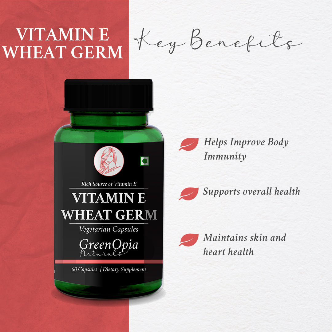 Vitamin E + Wheat Germ Oil Vegetarian Capsules