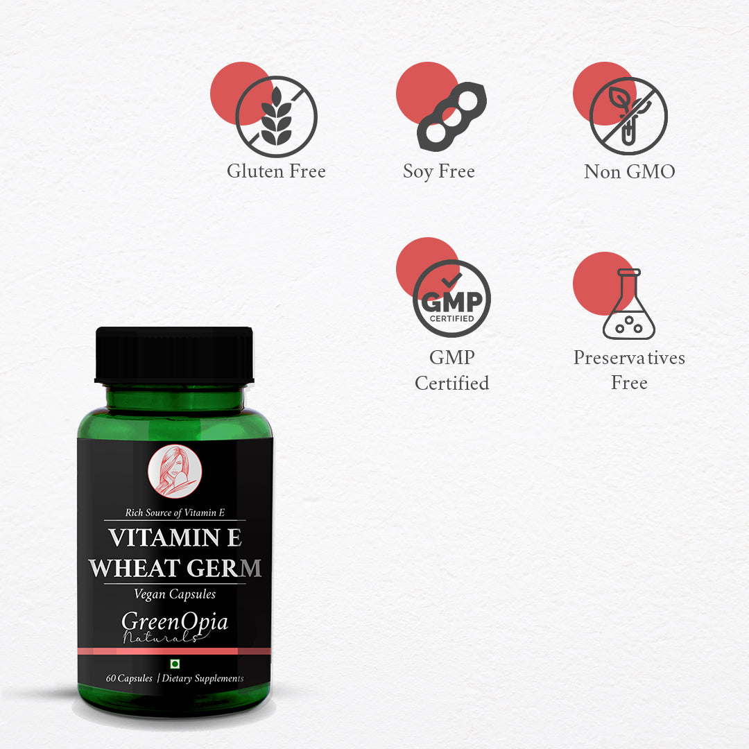 Vitamin E + Wheat Germ Oil Vegetarian Capsules