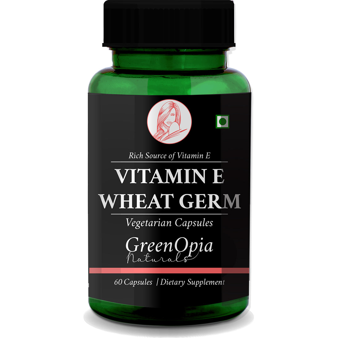 Vitamin E + Wheat Germ Oil 60 Vegetarian Capsules